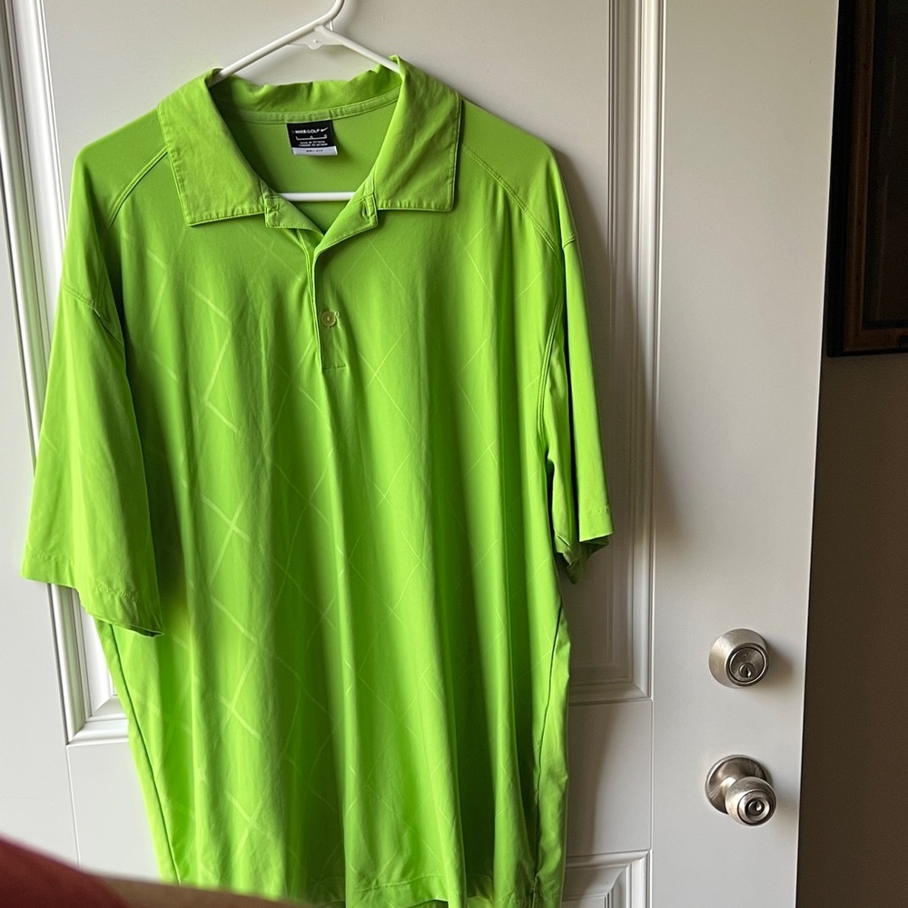 Men’s NikeGolf Vibrant Lime Dri-Fit Polo Shirt